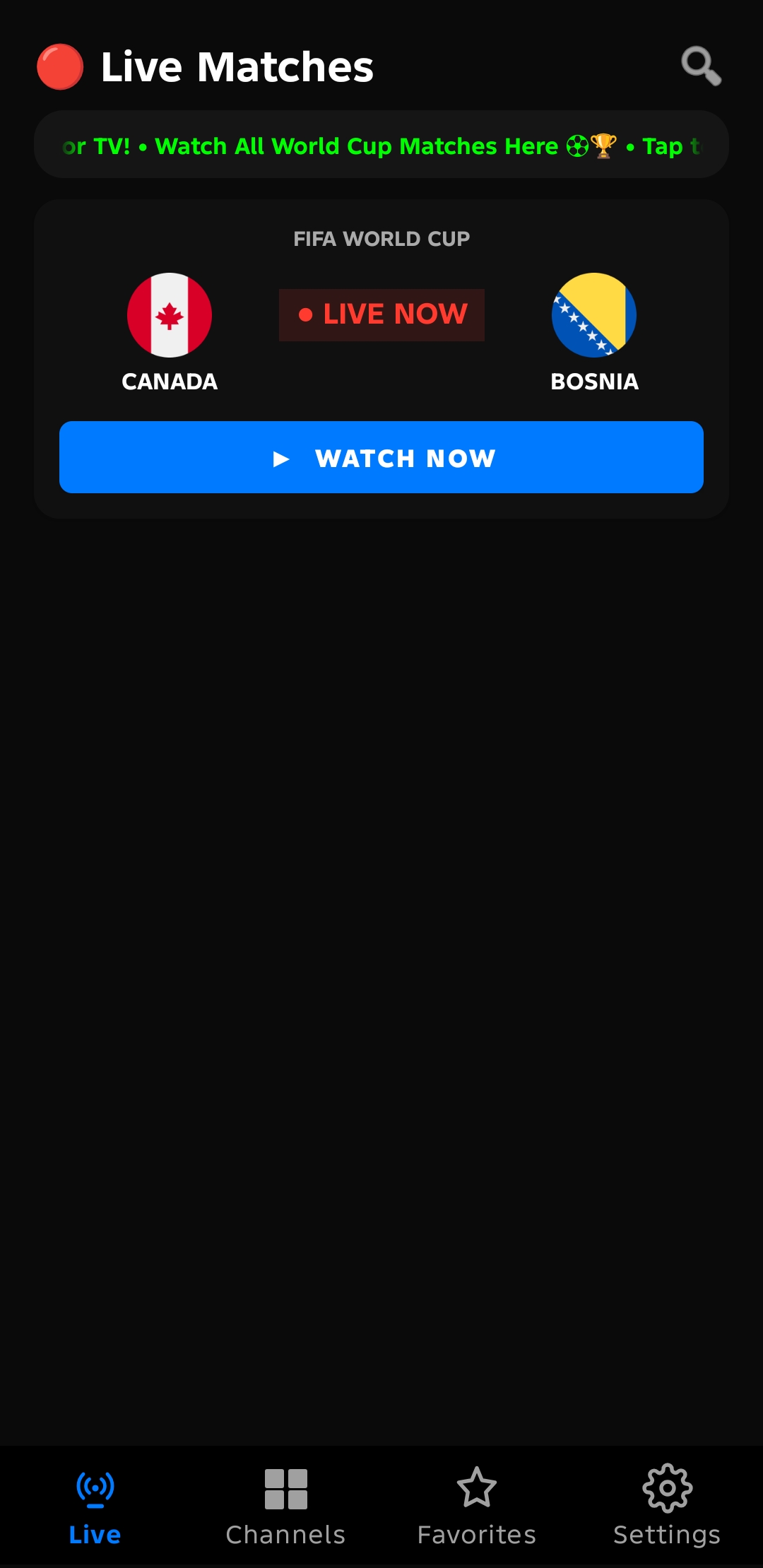 Gorgor TV Live Event Screen